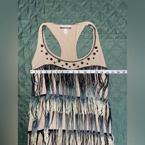 MUSE / BOSTON PROPER Ombre Fringe Dress, Size 2, EUC - Picture 13 of 15